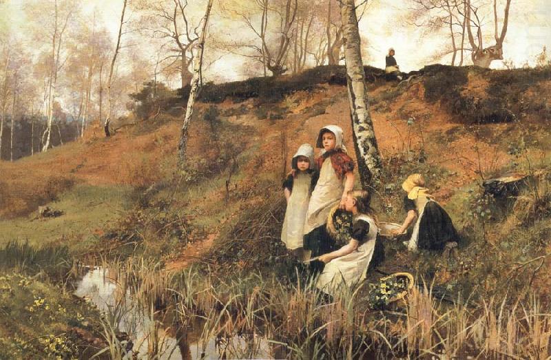 The Primrose Gatherers, Hector Caffieri